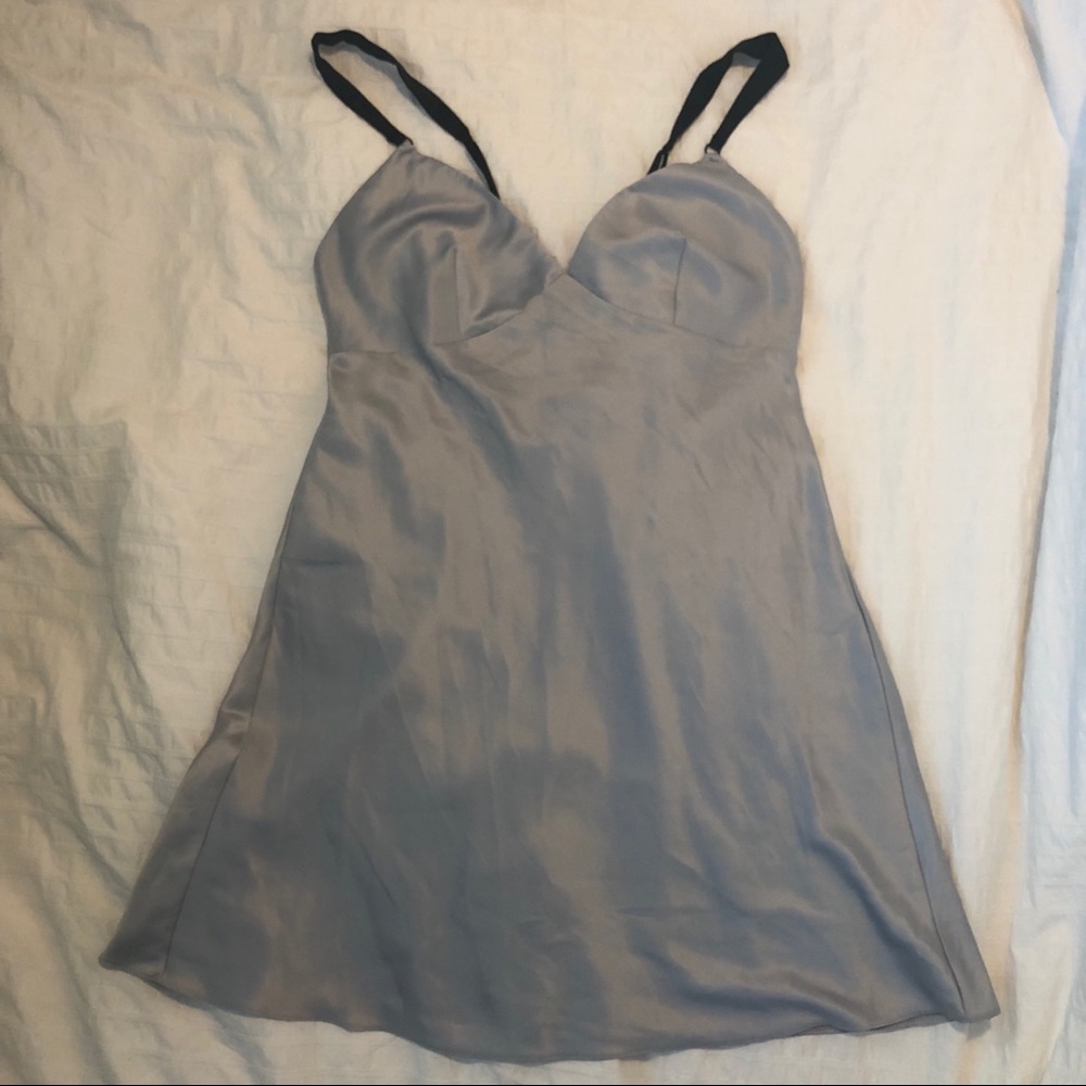 Gray Victoria’s Secret lingerie chemise